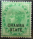 INDIA - CHAMBA STATE 1900. Queen Victoria. SG 22, 23, 25 & 27. MH - Chamba