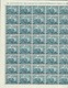 1951 Italia Italy Repubblica CRISTOFORO COLOMBO 40 Serie In Foglio MNH** Sheet - Hojas Completas
