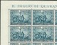 1951 Italia Italy Repubblica CRISTOFORO COLOMBO 40 Serie In Foglio MNH** Sheet - Fogli Completi