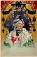 Jugendstil Frau Smaragd Glitter I-II Art Nouveau - Non Classés
