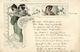 Jugendstil Frauen Künstlerkarte 1900 I-II Art Nouveau Femmes - Unclassified