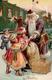 Weihnachtsmann Kinder Eisenbahn  Prägedruck I-II Pere Noel Chemin De Fer - Santa Claus