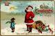 Weihnachtsmann Puppe Spielzeug Kind  Prägedruck 1909 I-II Pere Noel Jouet - Santa Claus