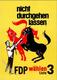 Politik Wahlwerbung FDP 1963 Künstlerkarte I-II - Events