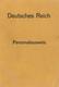 WK II Dokumente Nachkrieg 1945 Deutsches Reich Personalausweis I-II - Guerre 1939-45