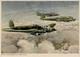 Flugwesen WK II Heinkel Kampfflugzeuge He 111 über London Künstlerkarte I-II Aviation - 1939-1945: 2nd War