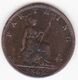 Grande-Bretagne . 1 Farthing 1866 . Victoria . TTB/VF - B. 1 Farthing