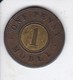 MONEDA DE REINO UNIDO DE 1 PENNY MODEL DEL AÑO 1840 (PRUEBA)  (COIN) RARA - Aussenhandelswährungen, Testprägungen, Gegenstempel U.a.