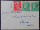 Petite Enveloppe + Cartes Avec Timbres YT N°680 Et 721 - 1949 - 1921-1960: Période Moderne