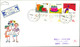 Israel FDC 1991, Grußmarken, Children's Drawings, Michel 1184 - 1186 (3-28) - FDC