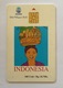 Indonesie Telefoonkaart - Telkom Indonesia (Cultural Woman Carrying Fruits) 100 Unit (Used) - Indonesië