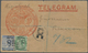 08003 Aden: 1893, Registered Telegram Envelope From "Eastern Telegraph Company" At ADEN To The Govenor Of - Yémen