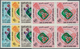 08012 Aden - State Of Upper Yafa: 1967, Football Championship Stamps With INVERTED Opt. In Green And Blue - Aden (1854-1963)