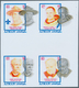 08022 Adschman / Ajman: 1971, CELEBRITIES - 6 Items; Collective Single Die Proofs For The Set In Crossed G - Ajman