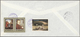 08030 Adschman / Ajman: 1971, Apollo 15, 5dh. To 50dh., Six De Luxe Sheets Each On Registered Airmail Cove - Adschman