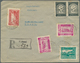 08051A Afghanistan: 1938, Two Registered Covers From "KABOUL" With Large Units Of 2 Pl. Black On Reverse To - Afghanistan