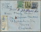 08062 Bahrain: 1930's, Four Airmail Covers To England With Different Frankings Of KGV. Definitives Optd. " - Bahrein (1965-...)
