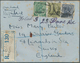 08062 Bahrain: 1930's, Four Airmail Covers To England With Different Frankings Of KGV. Definitives Optd. " - Bahreïn (1965-...)