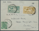 08064 Bahrain: 1932 Airmail Cover From Bahrain To London Franked By India 1929 Air 2a. And 6a. Plus KGV. ½ - Bahrein (1965-...)