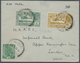 08064 Bahrain: 1932 Airmail Cover From Bahrain To London Franked By India 1929 Air 2a. And 6a. Plus KGV. ½ - Bahreïn (1965-...)