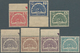 08091 Birma / Burma / Myanmar: 1946. Set Of TELEGRAPH STAMPS "Peacock". Seven Values: 1A, 2As, 8As, 12As, - Myanmar (Burma 1948-...)