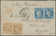 08103 Ceylon / Sri Lanka: 1873. Envelope Addressed To Ceylong Bearing French 'Siege De Paris' Yvert 37, 25 - Sri Lanka (Ceylon) (1948-...)