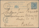 08106 Ceylon / Sri Lanka: 1888/95, Two Stationery Cards Used To Germany: UPU Card 5 C./6c. Used Barred Ova - Sri Lanka (Ceylan) (1948-...)