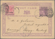 08106 Ceylon / Sri Lanka: 1888/95, Two Stationery Cards Used To Germany: UPU Card 5 C./6c. Used Barred Ova - Sri Lanka (Ceylon) (1948-...)