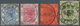 08124A China: 1891/97, "CUSTOMS PAKHOI" Double Circle On Stamps Of Hong Kong Or 2 Cents/2 Ca., All Readable - Sonstige & Ohne Zuordnung