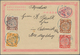 08129 China: 1897/1901, Stationery (1) And Ppc (3) With China X3 And German Offices X1 All Used As German - Autres & Non Classés