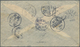08144 China: 1902, Coiling Dragon 1 C. (2), 2 C. (2), 4 C. Tied Tombstone "Pinyang / Post Office" To Cover - Altri & Non Classificati