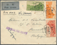 08168 China: 1933, Great Wall Airmails 25 C., 30 C. And $1 Tied "SHANGHAI 26.2.36" To Small Size Air Mail - Sonstige & Ohne Zuordnung