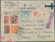 08170 China: 1940, SYS $6.70 Franking Tied "HANKOW 23.12.40" To Registered Air Mail Cover To Perpignan/Fra - Sonstige & Ohne Zuordnung