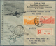 08226 China - Flugpost: 1935/37, Two Registered FFC: SWAC & Air France Canton-Hanoi-Canton 1935 Resp. 1937 - Sonstige & Ohne Zuordnung