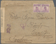 08280 China - Besonderheiten: 1913, Junk 5 C. Pair Tied "Shensi Tienkensha 5.12.8" (Dec. 8, 1916) To Cover - Sonstige & Ohne Zuordnung