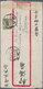 08285 China - Besonderheiten: 1926, Junk 4 C. Two Single Franks Canc. "PIKOW" (Kansu) Via "WANHSIEN" To Pe - Autres & Non Classés