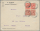 08286 China - Besonderheiten: 1927, Shanghai Postal Strike: UK KGV 1d (pair), 1 1/2 D. (pair) Tied Four St - Sonstige & Ohne Zuordnung