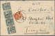 08288 China - Besonderheiten: 1932, Japan 1 S., 3 S. Tied ''Mukden 7.8.21`` (Aug. 21, 1932) To Reverse Of Co - Autres & Non Classés