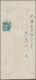 08296 China - Taiwan (Formosa): 1945, 10 S. Light Blue Tied "Taipeh 35.6.14" (June 14, 1946) To Cover To S - Autres & Non Classés