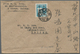 08297 China - Taiwan (Formosa): 1945, 10 S. Light Blue Tied "Tainan 35.5.28" (May 28, 1946) To Cover To Ta - Autres & Non Classés