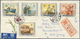 08310 China - Volksrepublik: 1955/56, 5-year-plan Set S13 (I) (II) Complete On Four Air Mail Registered Co - Sonstige & Ohne Zuordnung