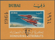 08387 Dubai: 1964, American Lunar Probe 'Ranger 7' Three Imperforate Miniature Sheets With Opt. ERRORS Inc - Dubai