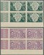 08407 Französisch-Indien: 1931. Complete Set (4 Values) "World Expo Paris 1931" In IMPERFORATE Corner Bloc - Lettres & Documents