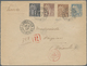 08411 Französisch-Indochina: 1893, Rural Post: Envelope Type Sage 15 C. Uprated Same 1 C., 4 C., 30 C. Can - Briefe U. Dokumente