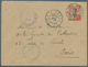 08437 Französisch-Indochina: 1913. Postal Stationery Envelope 10c Red Addressed To Paris Cancelled By 'Pos - Briefe U. Dokumente