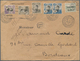 08443 Französisch-Indochina: 1919. Registered Envelope (opening Faults) Addressed To Bordeaux Bearing Lndo - Briefe U. Dokumente