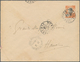 08452 Französisch-Indochina: 1925. Postal Stationery Envelope (opened At Top And Left) 4c Orange Addressed - Lettres & Documents