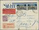 08457 Französisch-Indochina: 1928/31, Three Better Franked (airmail)covers Incl. 1x Blue "R" (registration - Briefe U. Dokumente