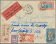 Delcampe - 08458 Französisch-Indochina: 1929/37, Indochine-Saigon-Burma Three Better Franked Registerd Covers, All Se - Briefe U. Dokumente