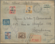 08475 Französisch-Indochina: 1936. Registered And Charged Envelope Addressed To France Bearing Funnan-Sen - Briefe U. Dokumente